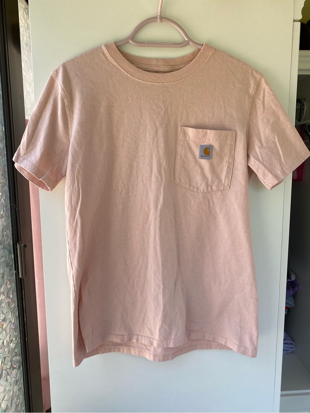 Carhartt Light Peach Pocket Tee with Logo Patch